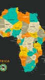 Jazzberry Blue - africa-map Poster