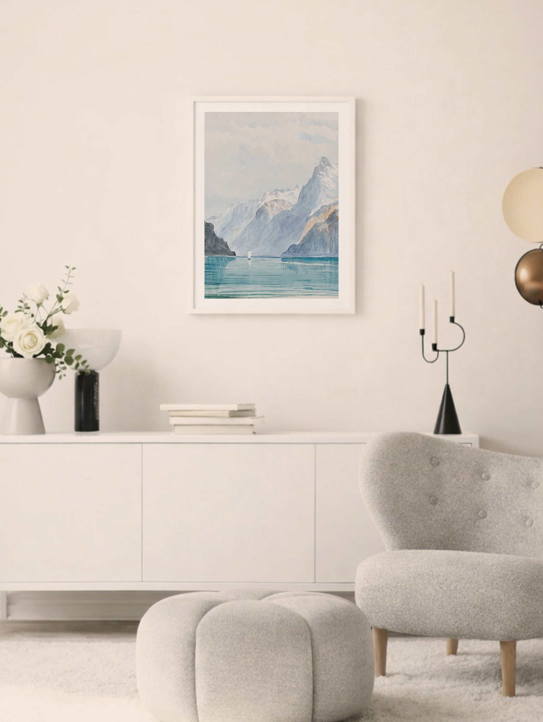 Bay of Uri, Brunnen - John Singer Sargent Art Print Mockup