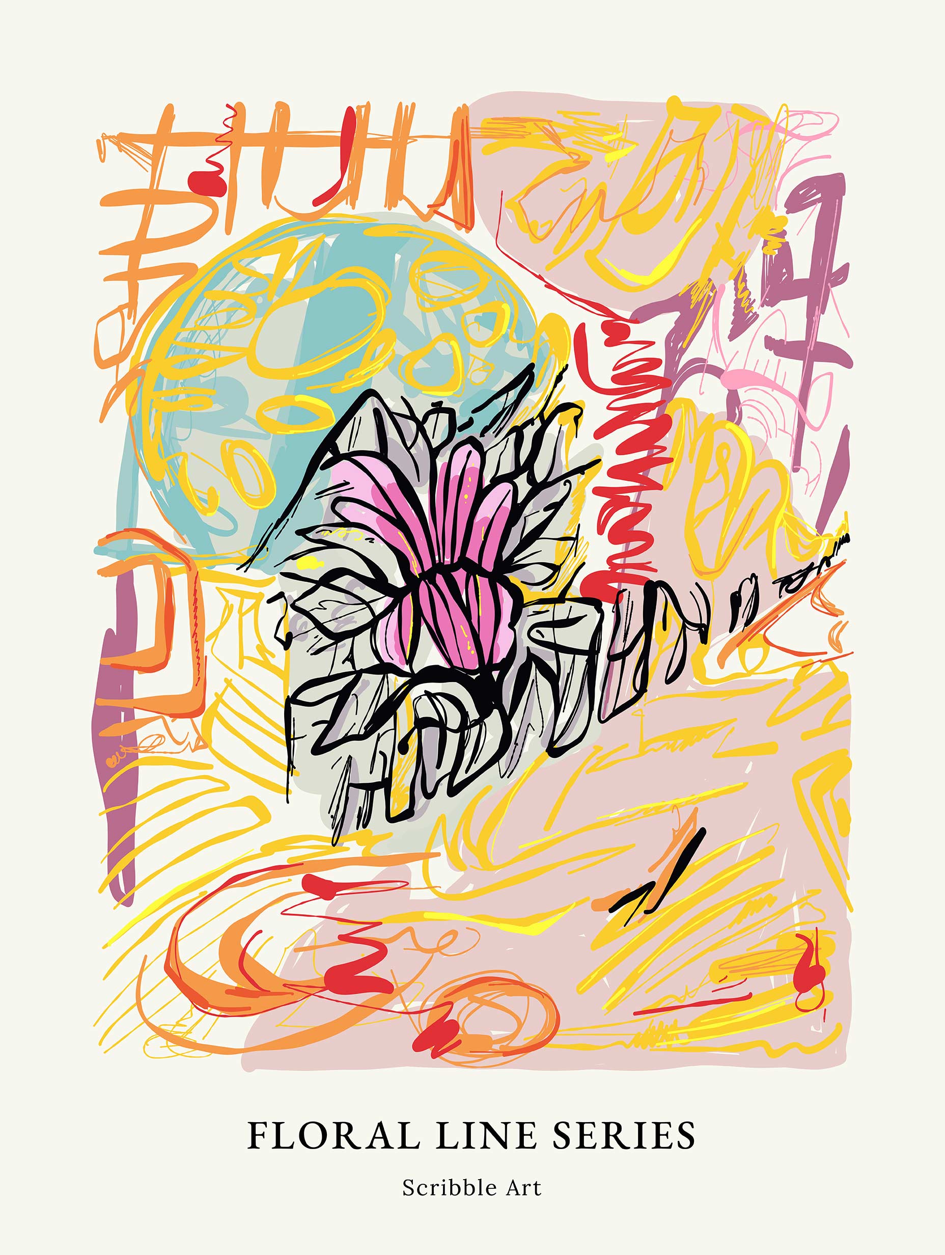 Floral Line Series Poster