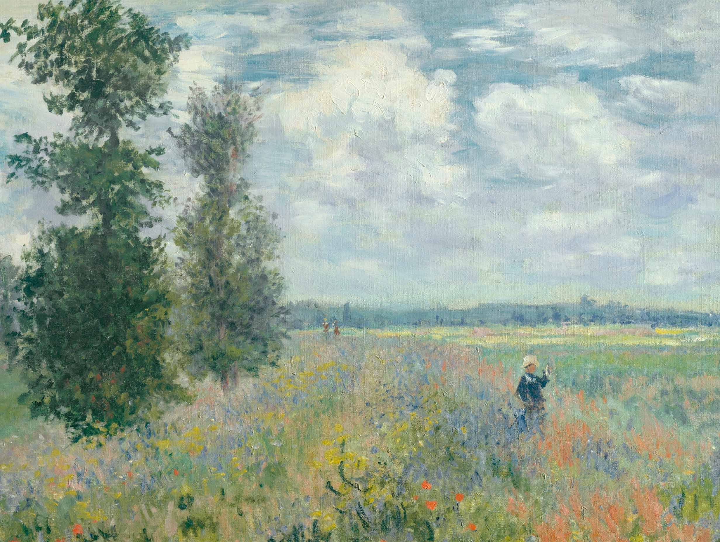 Poppy Fields near Argenteuil No. 2 - Claude Monet