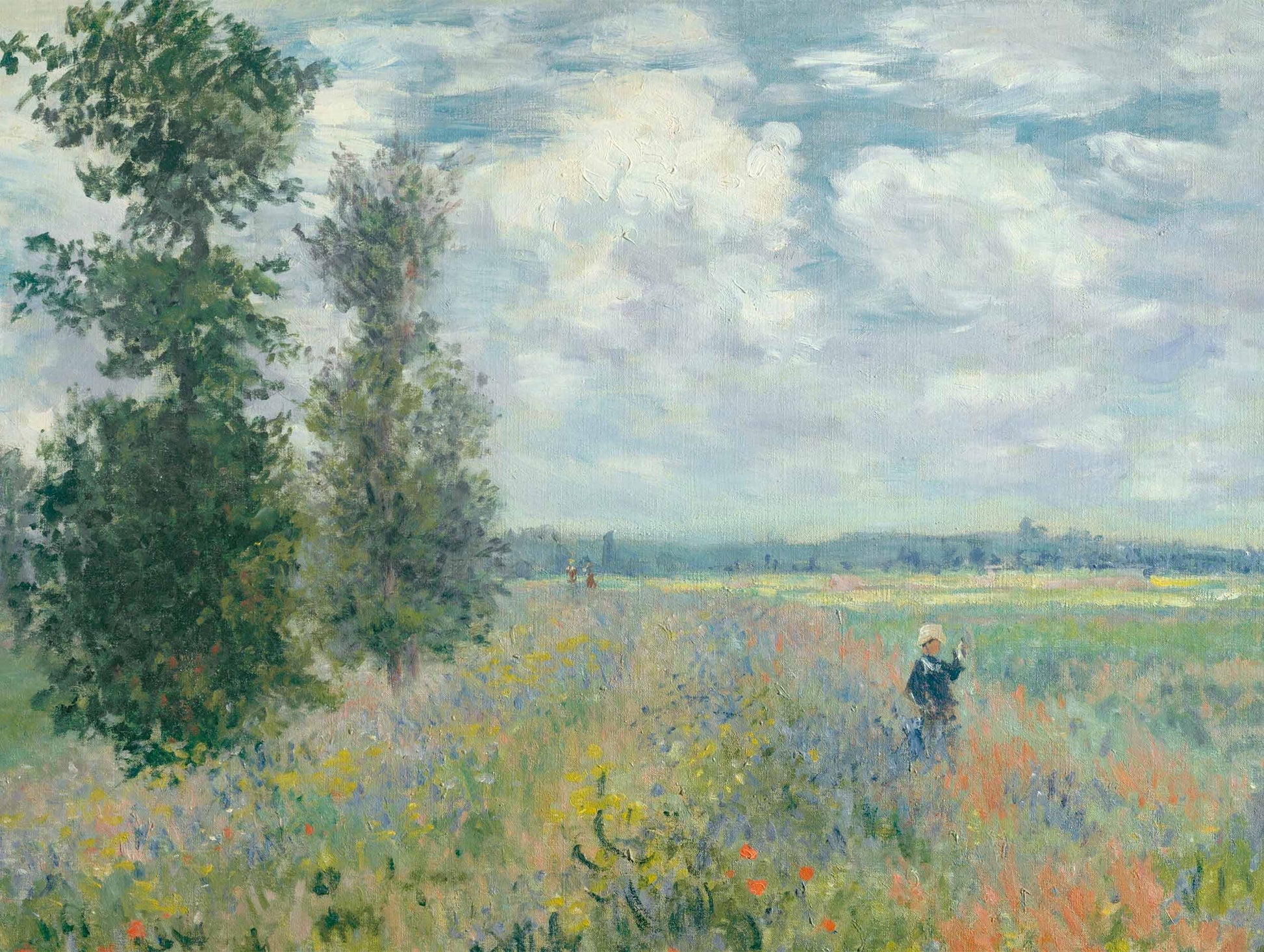 Poppy Fields near Argenteuil No. 2 - Claude Monet