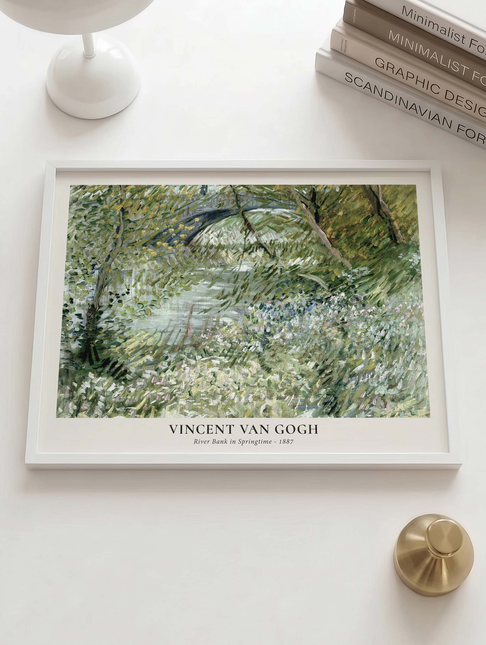 River Bank in Springtime - van Gogh Mockup