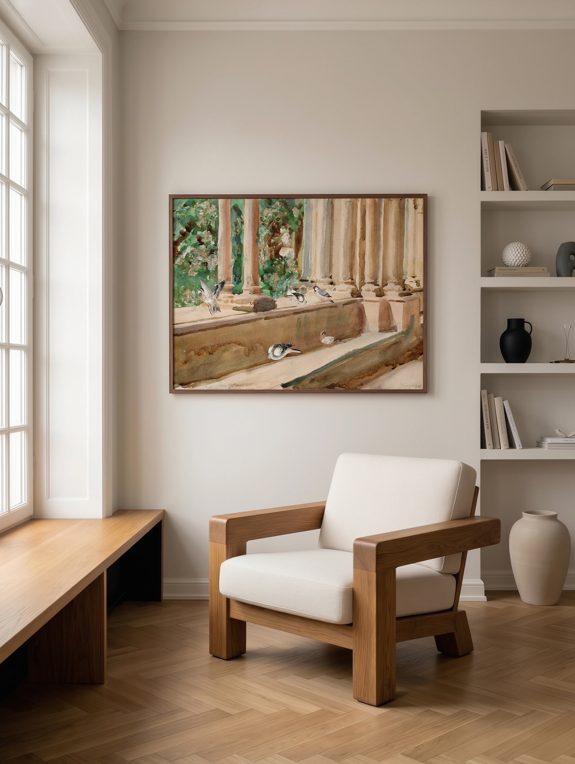 Tarragona Terrace and Garden – John Singer Sargent Art print Mockup