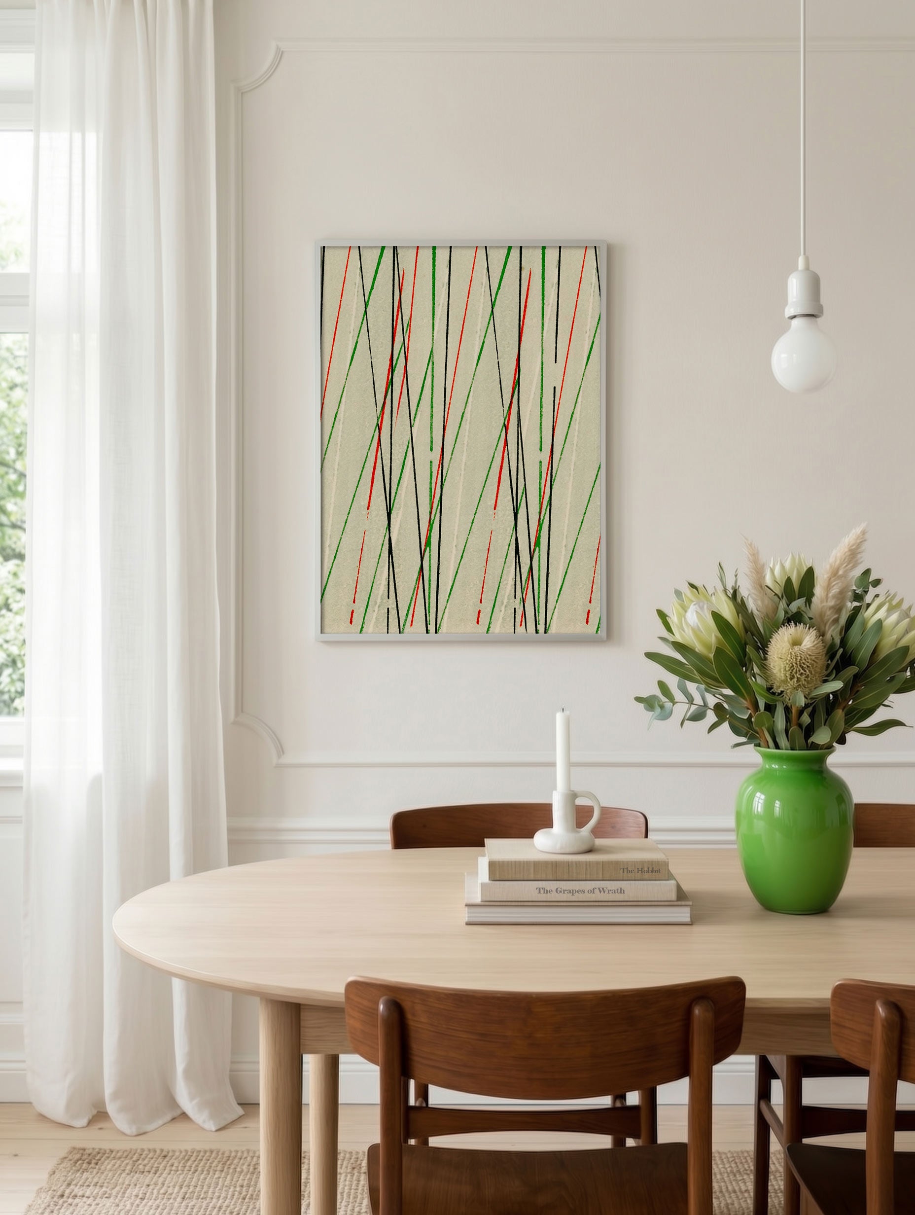 Japanese Textile - Shima Shima Poster Mockup