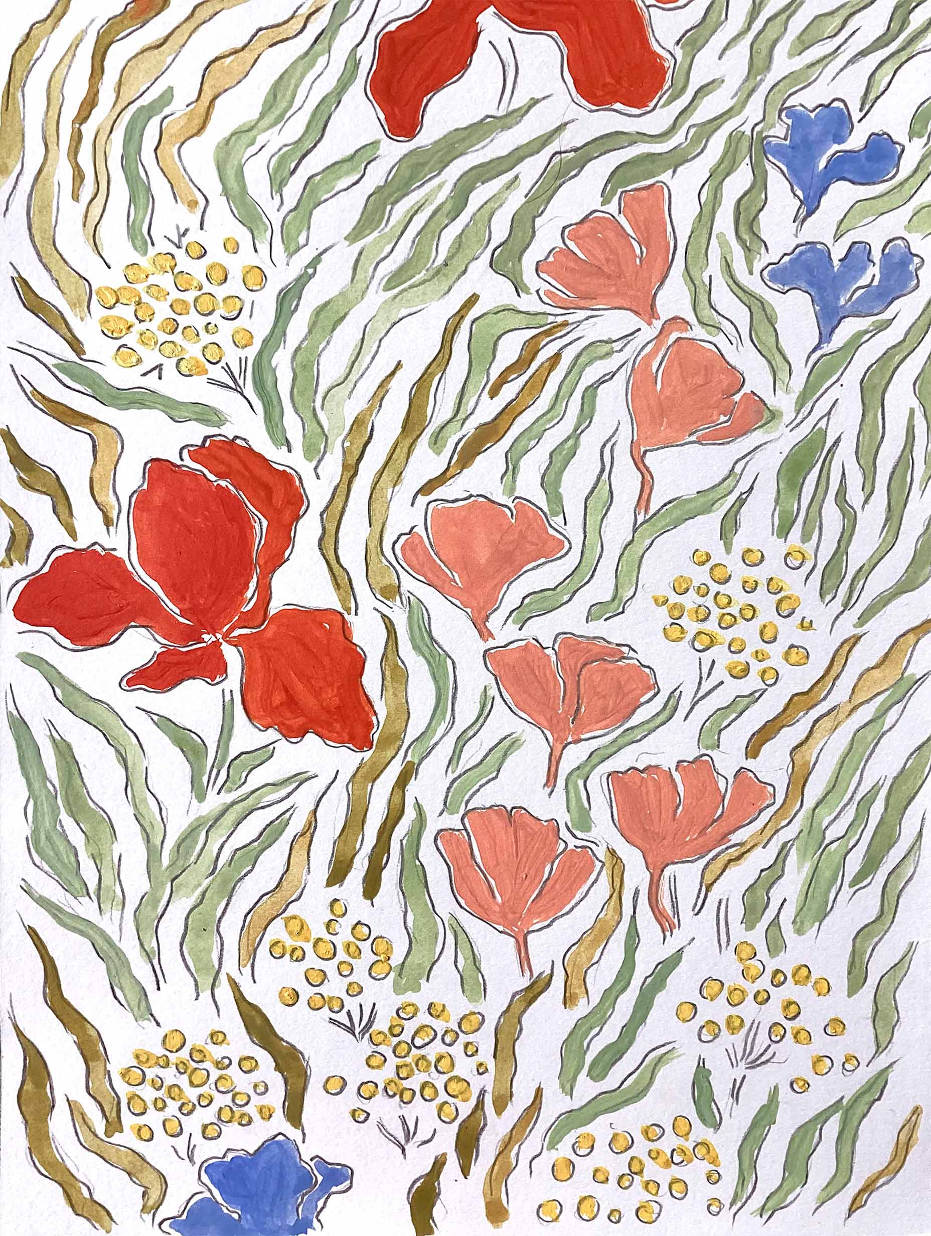 Rushati Chowdhury - Wind In The Meadow Poster