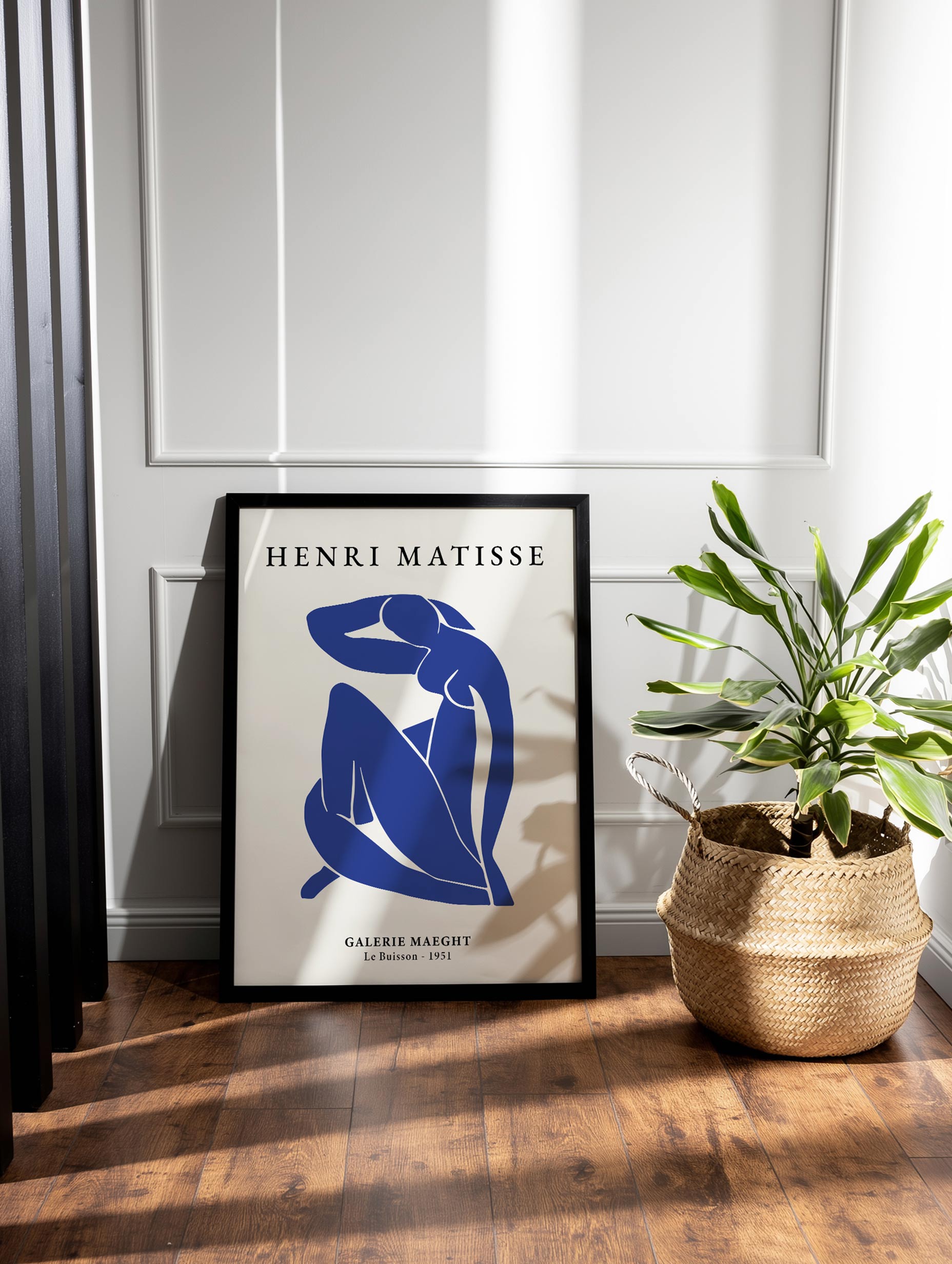 Matisse Blue Silhouette Figure Poster