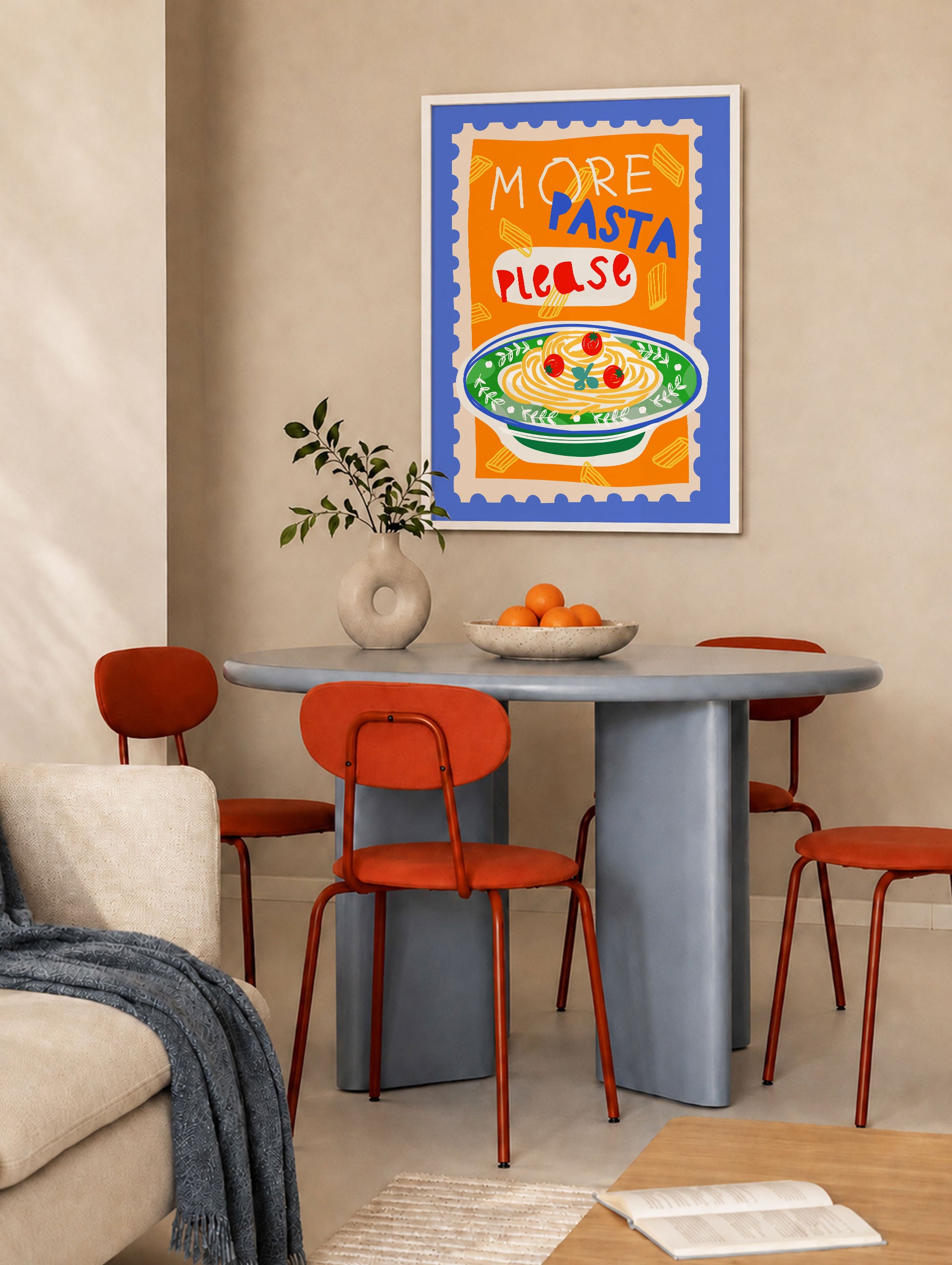 Santorini-plakat Arkitekturplakat