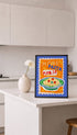 Orange Trattoria Spaghetti Poster Mockup