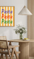 Italian Pasta Typography Poster Mockup