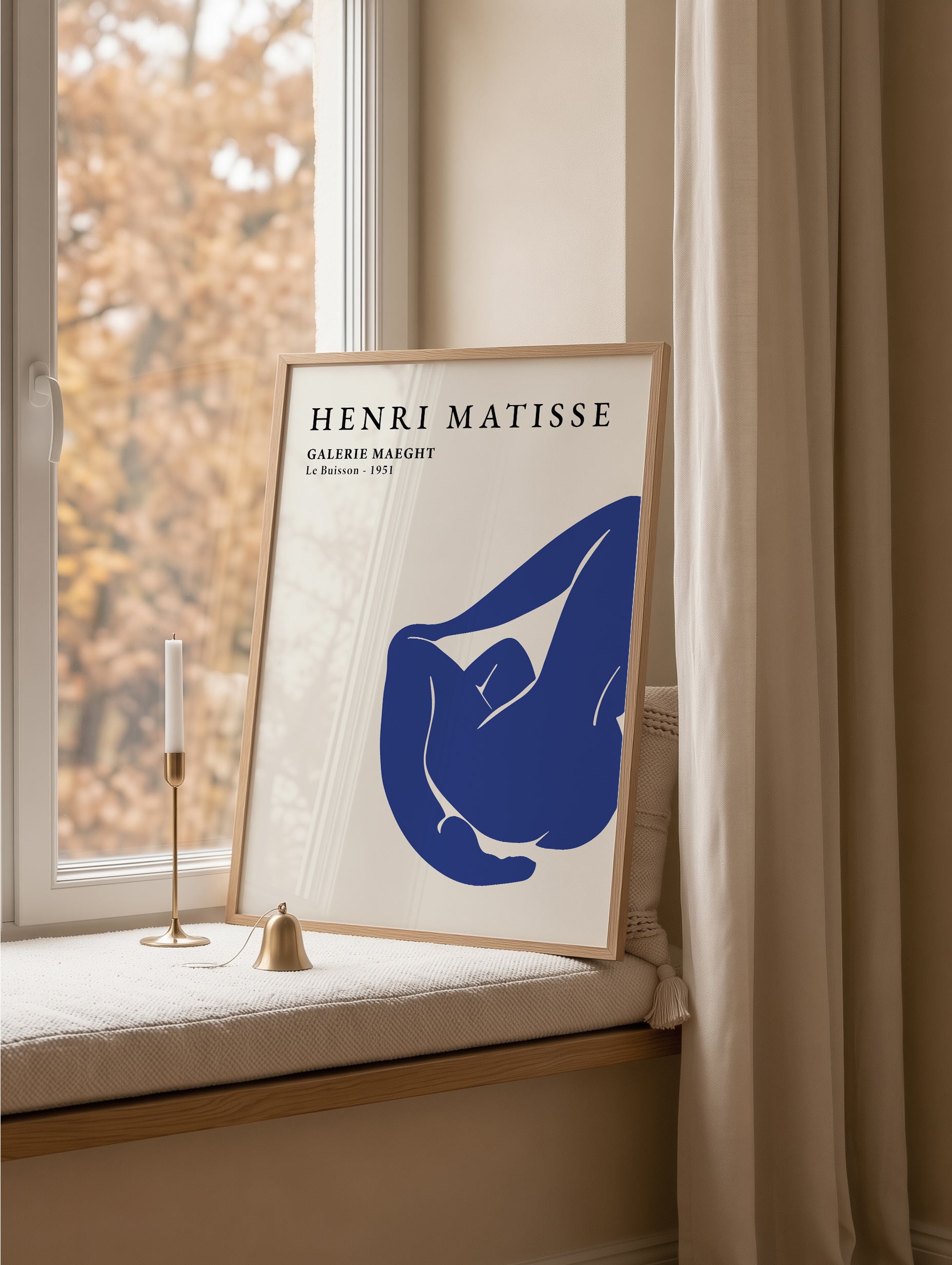 Matisse Le Buisson Blue Form Poster