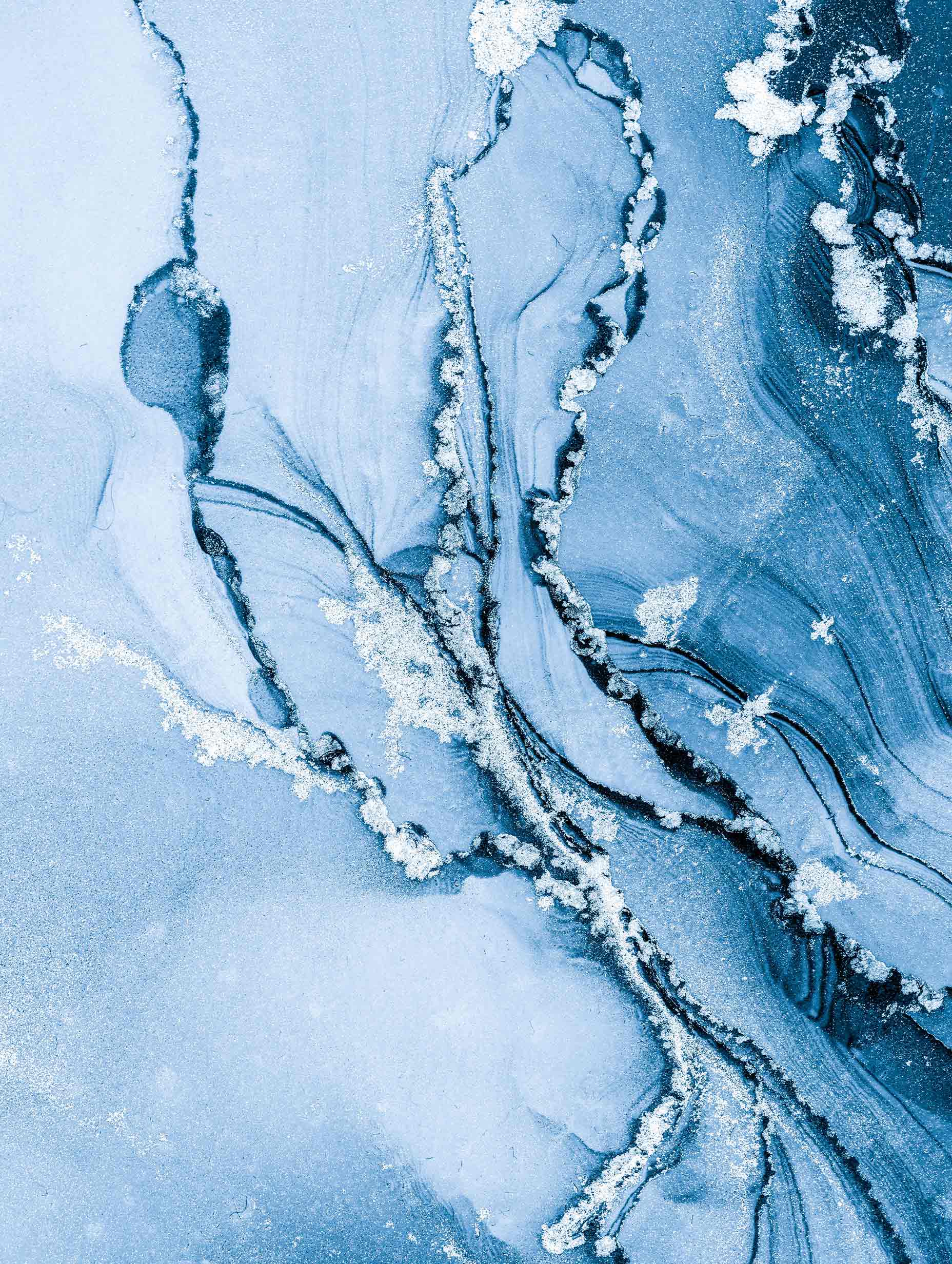 Blue Marble Flow Poster
