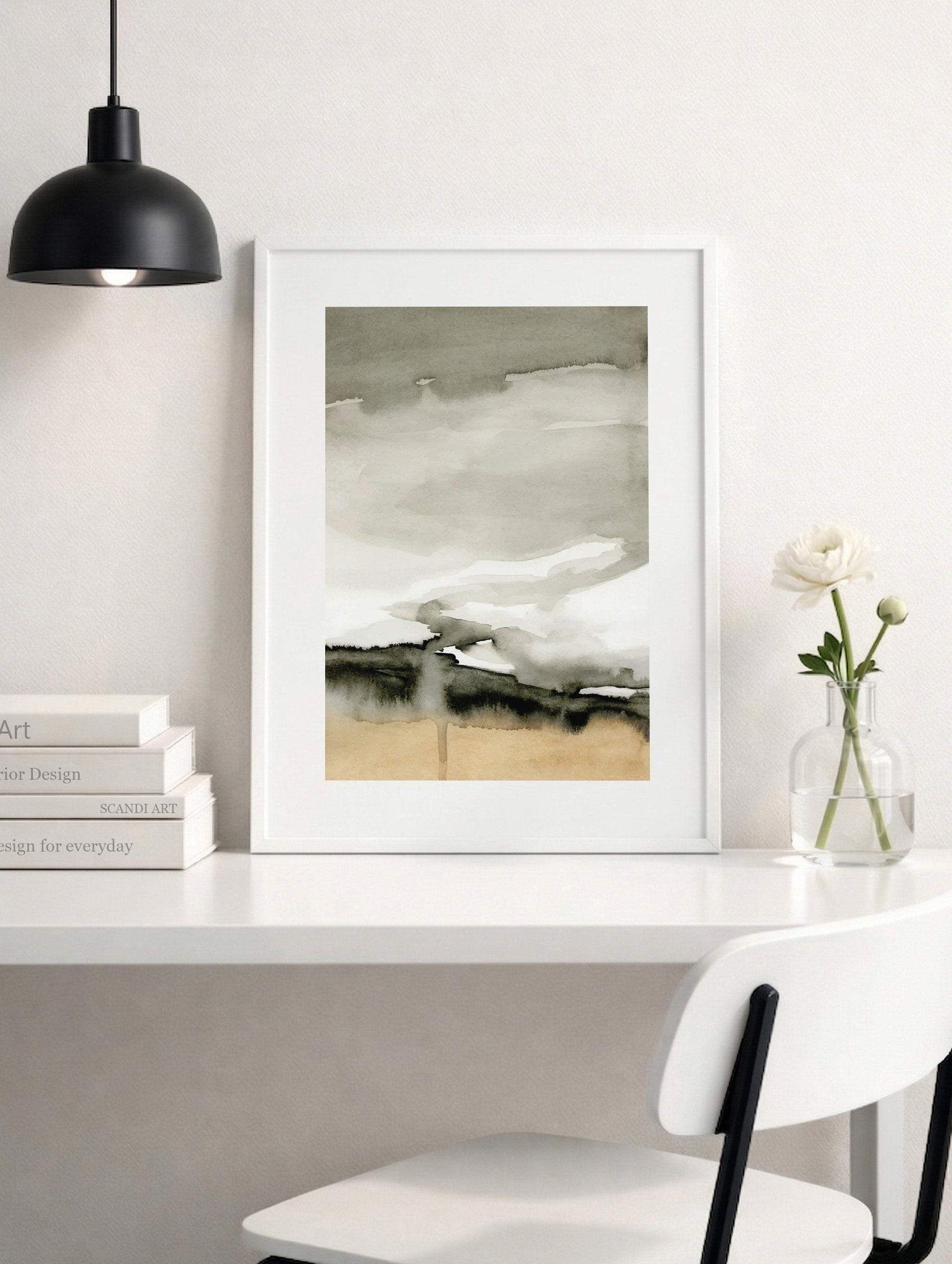 Santorini-plakat Arkitekturplakat