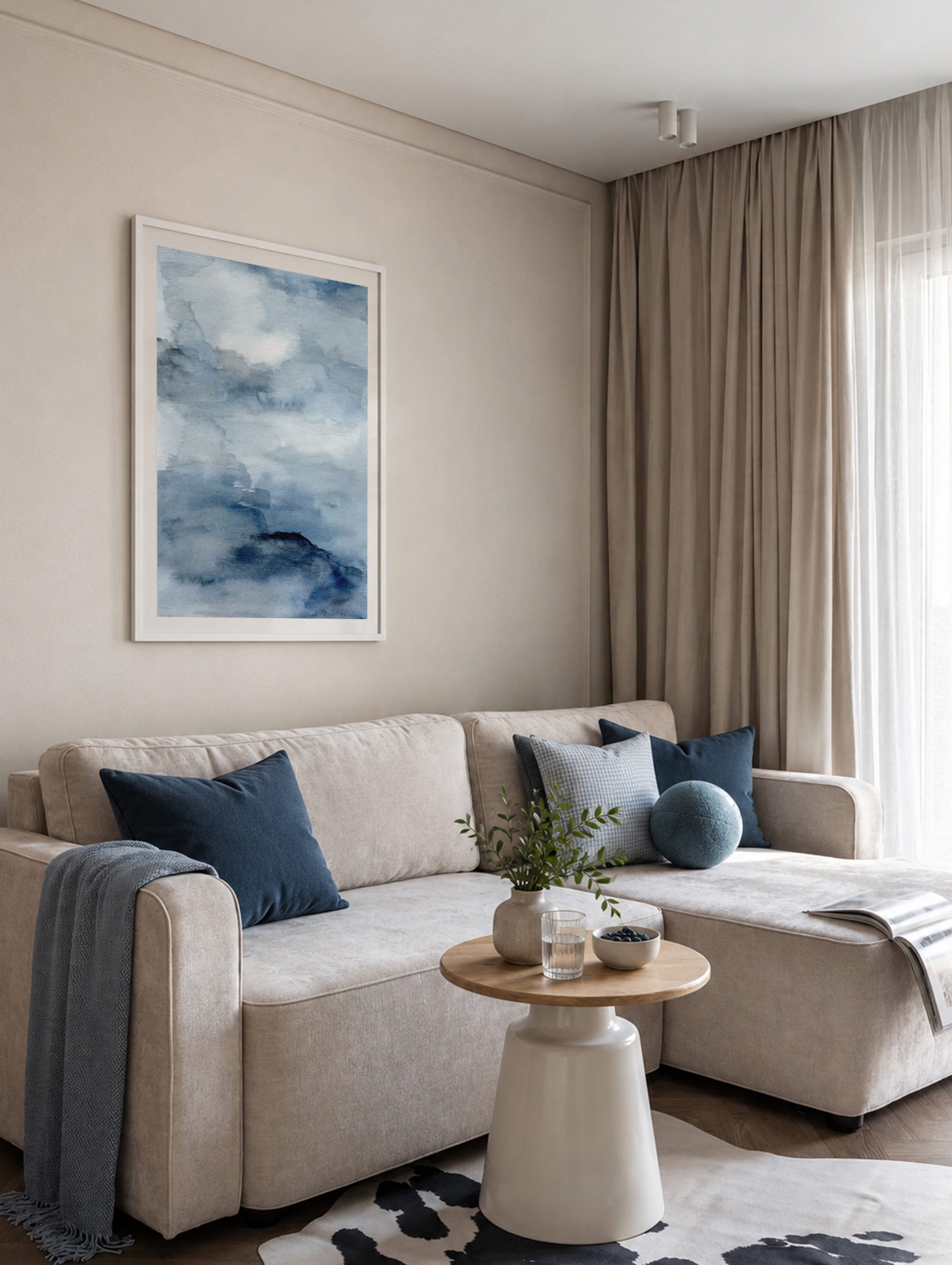 Santorini-plakat Arkitekturplakat