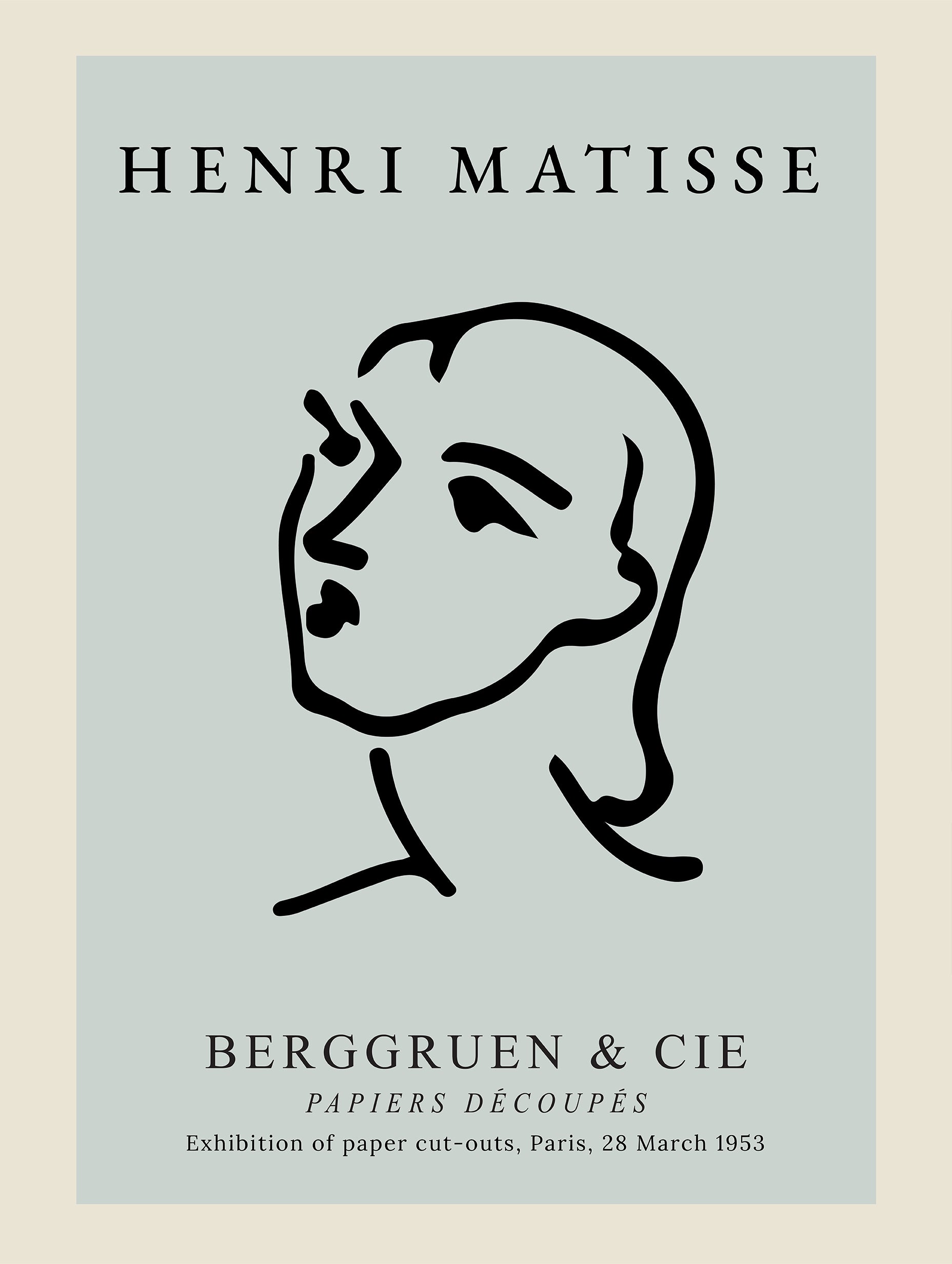 Matisse Profile Line Portrait Poster
