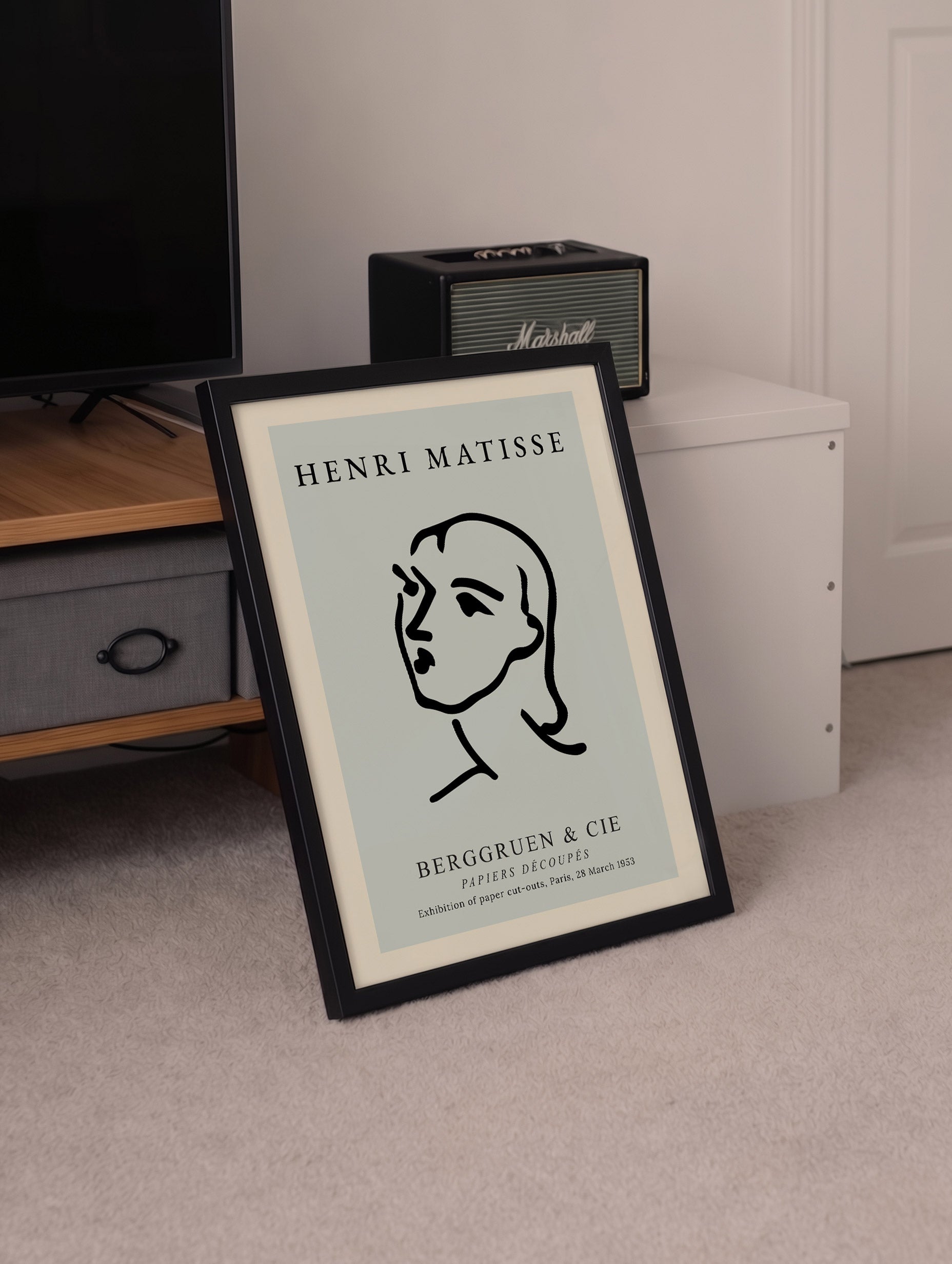 Matisse Profile Line Portrait Poster