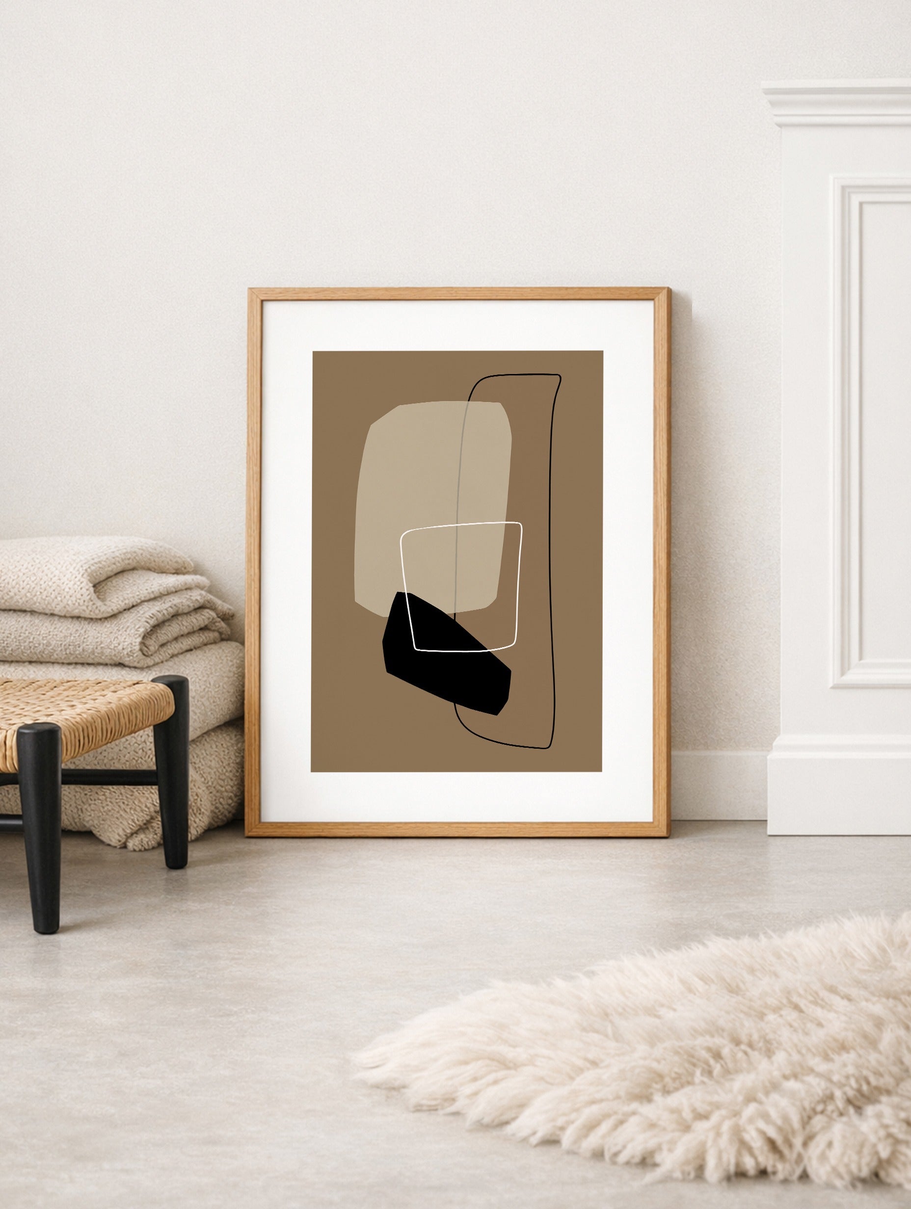 Santorini-plakat Arkitekturplakat