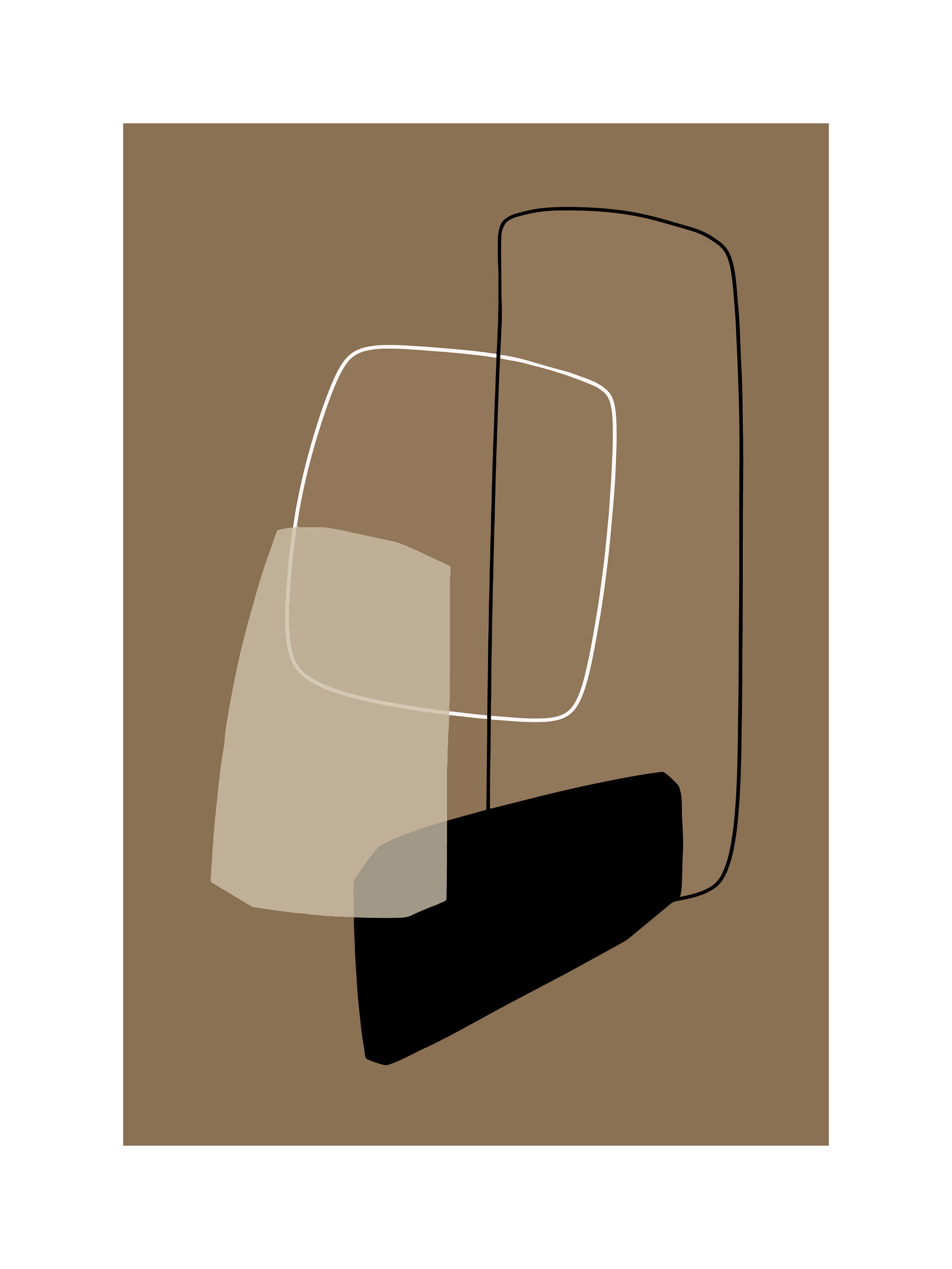 Santorini-plakat Arkitekturplakat