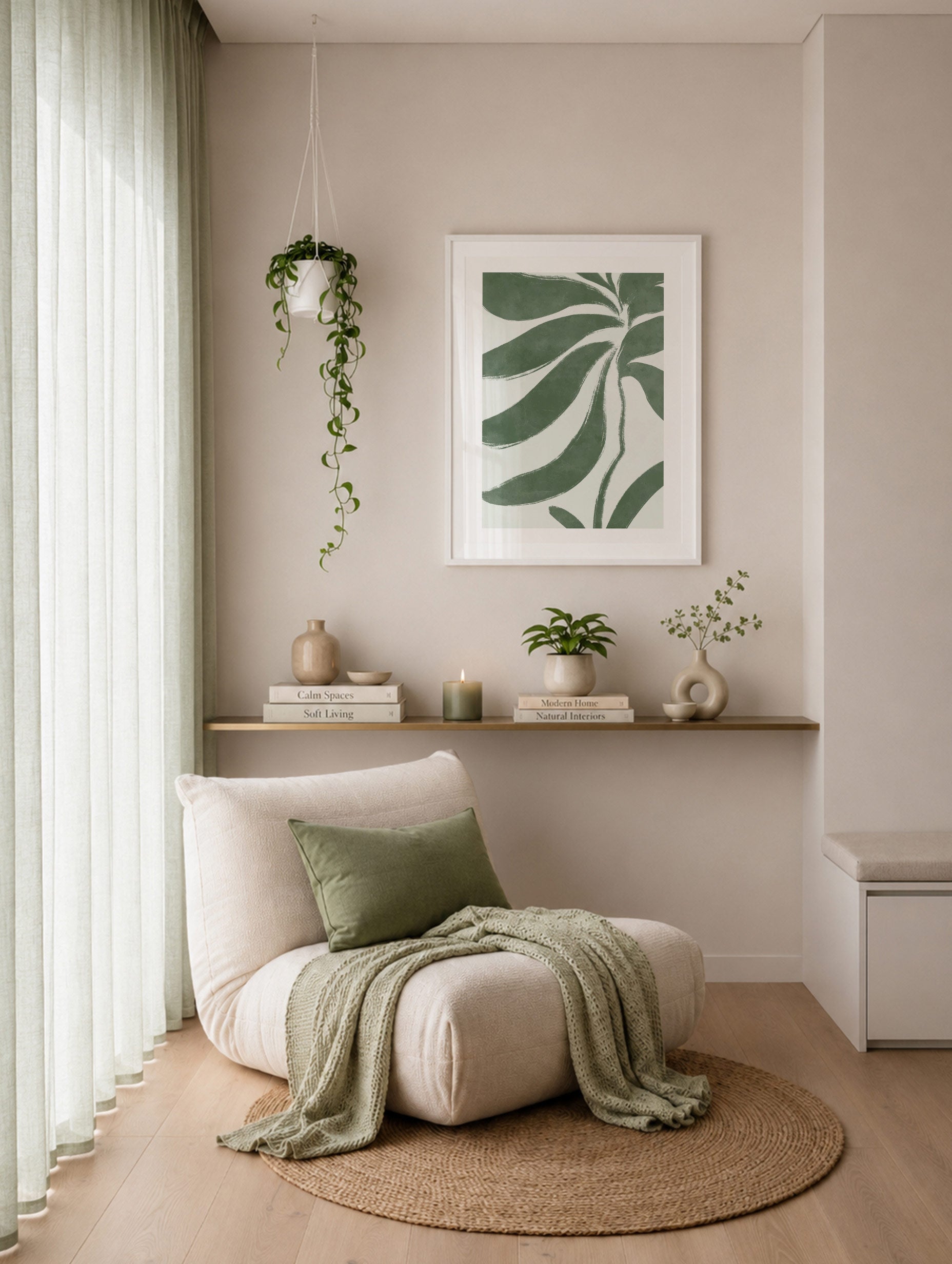 Green Botanical Poster