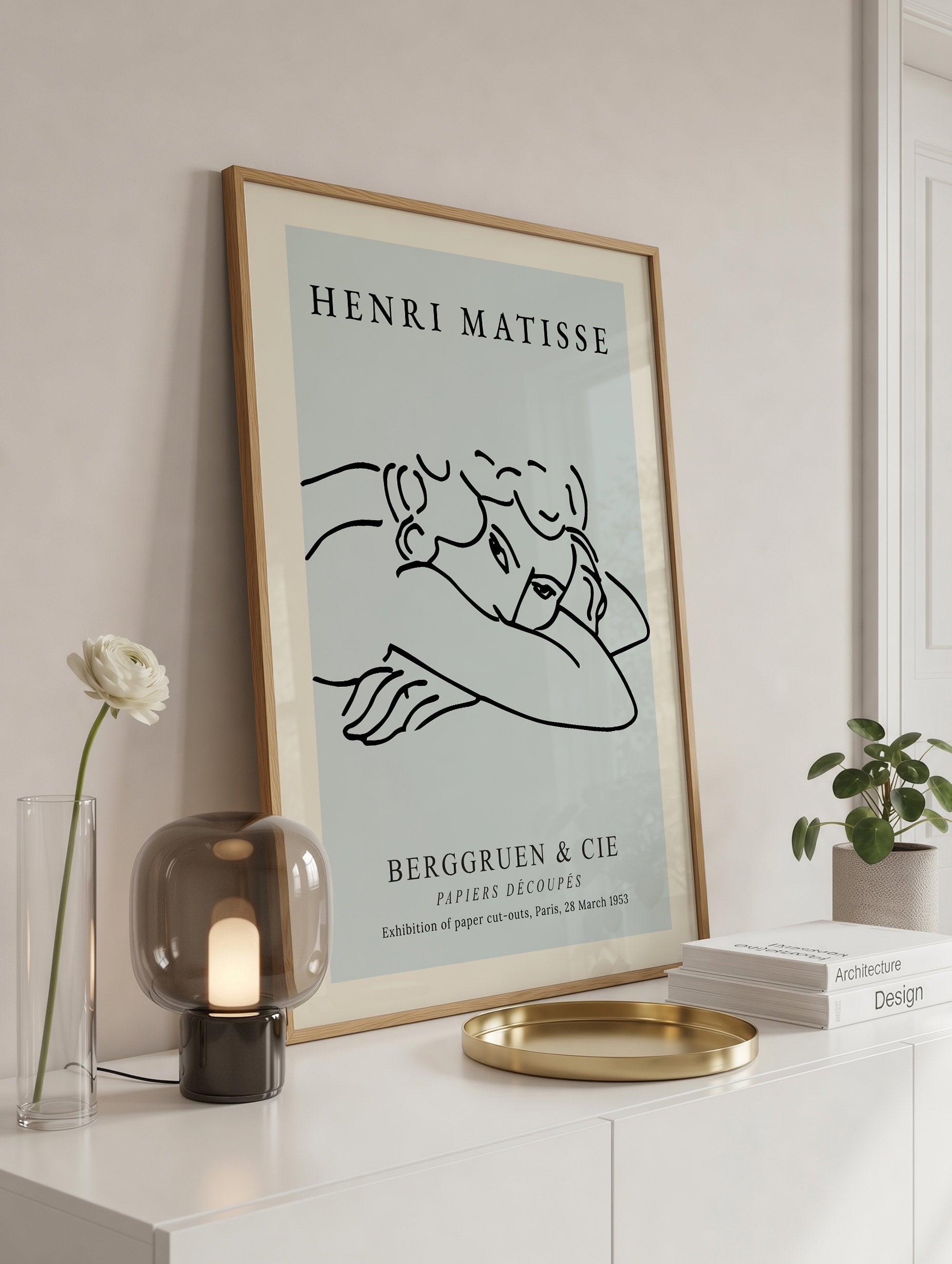 Santorini-plakat Arkitekturplakat