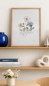 Pressed Flower Art Print Mockup