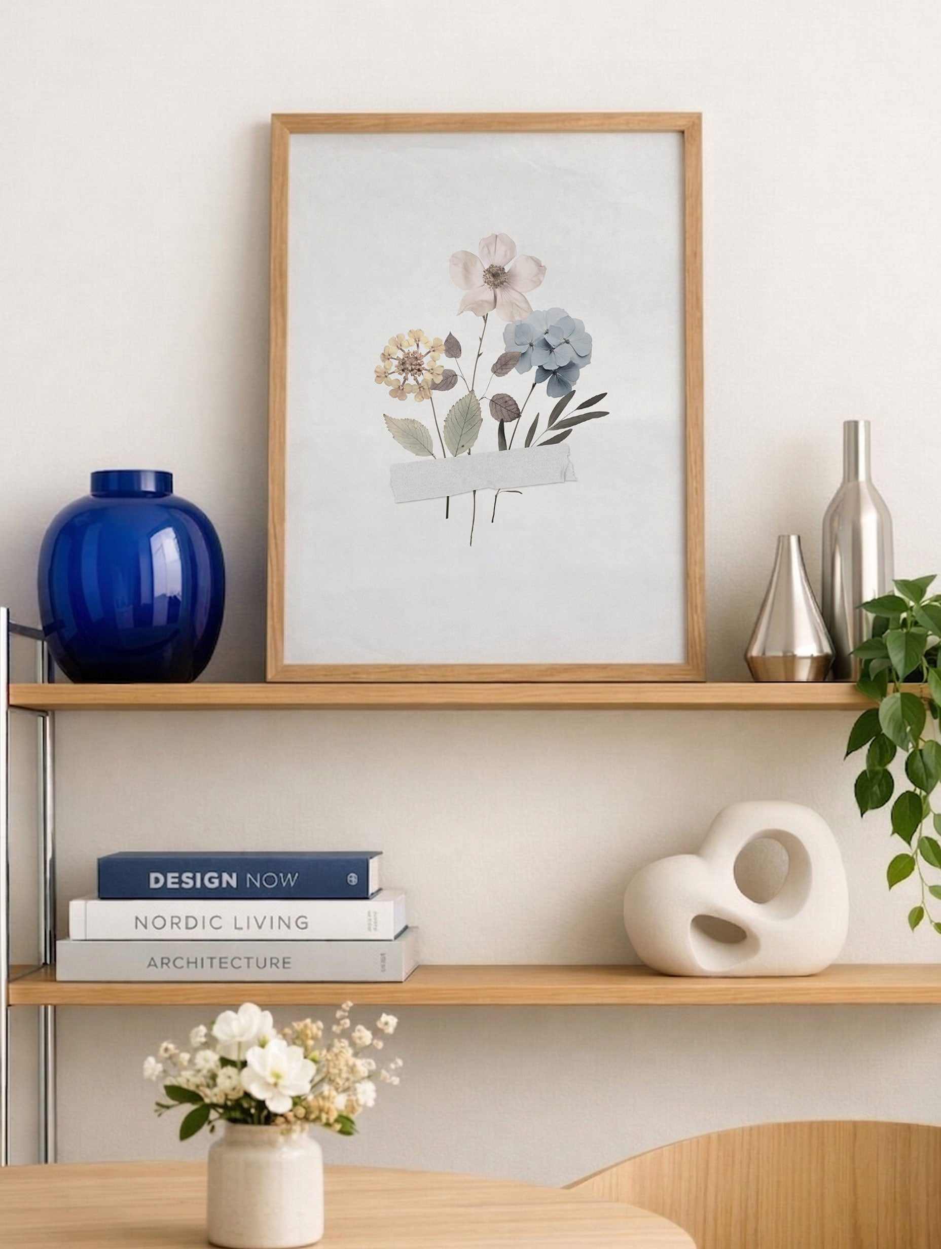 Pressed Flower Art Print Mockup