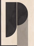 Semicircles Abstract Poster