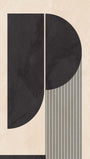 Semicircles Abstract Poster