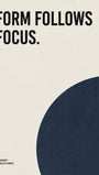 Navy Geometric Typography Poster