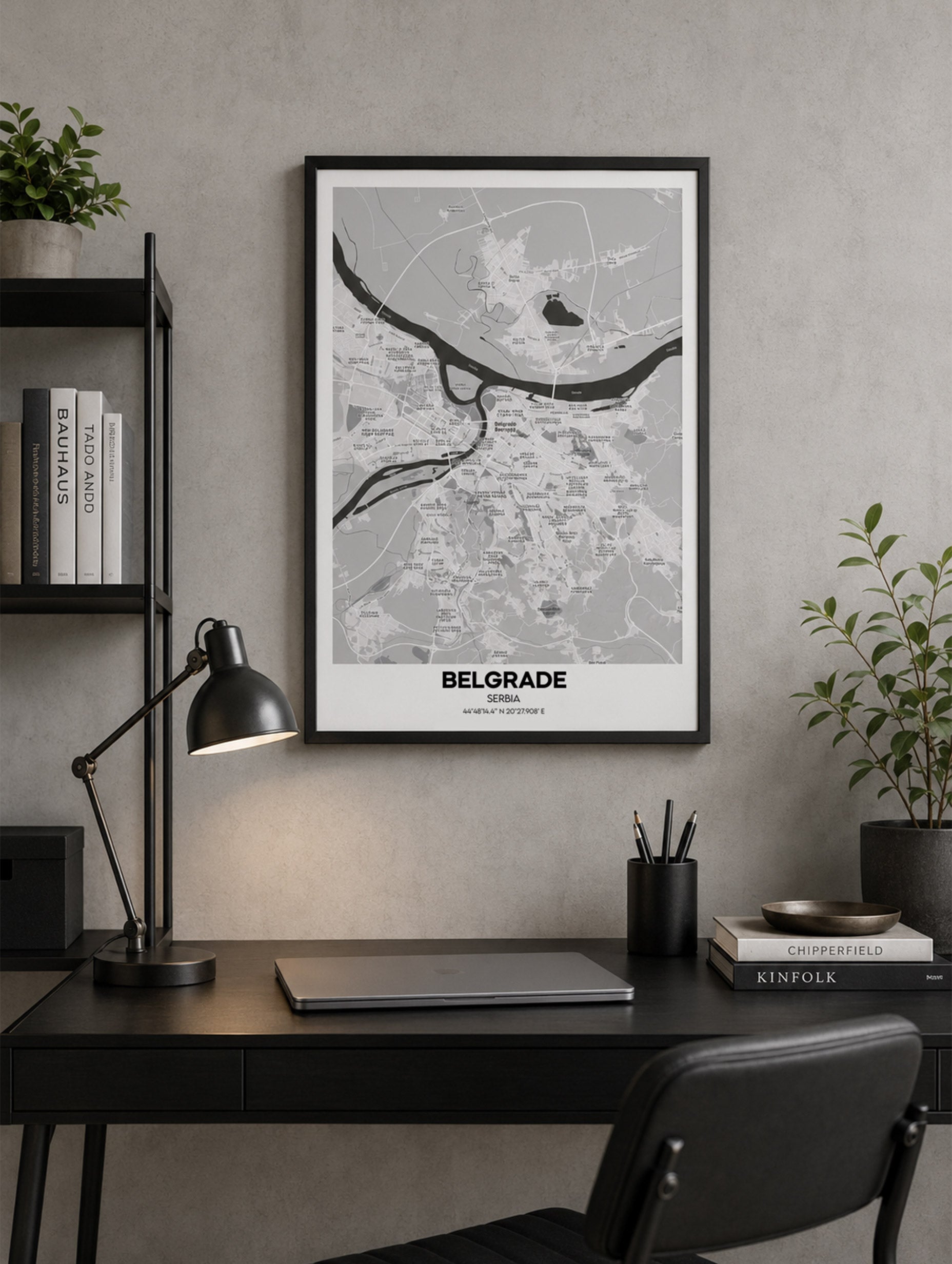 Belgrade, Serbia Map Poster
