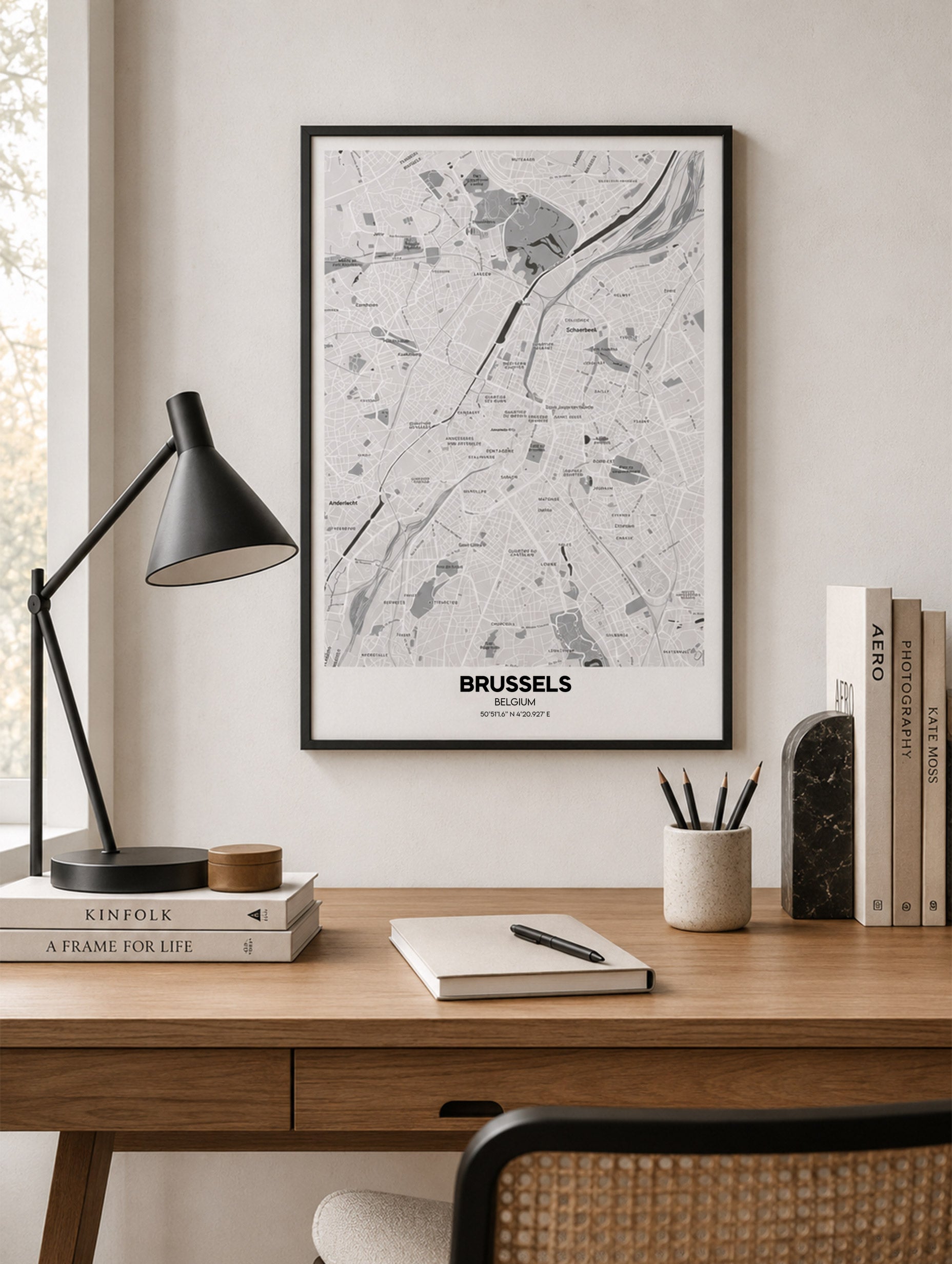 Brussels, Belgium Map Poster