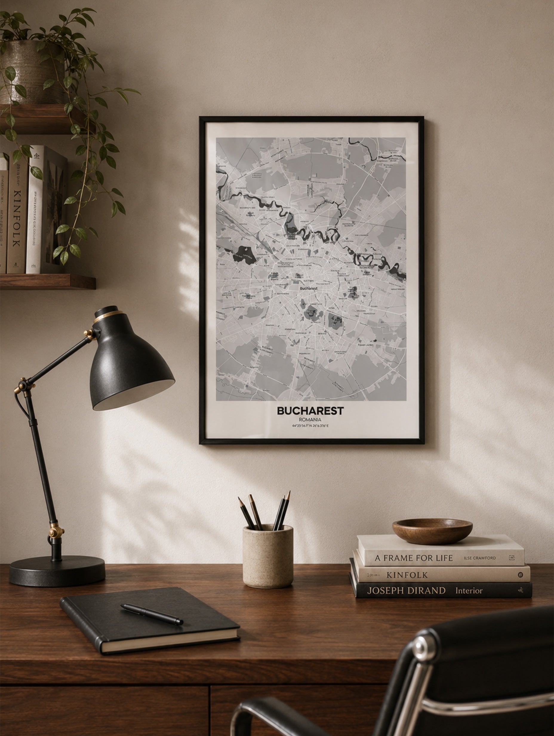Bucharest, Romania Map Poster