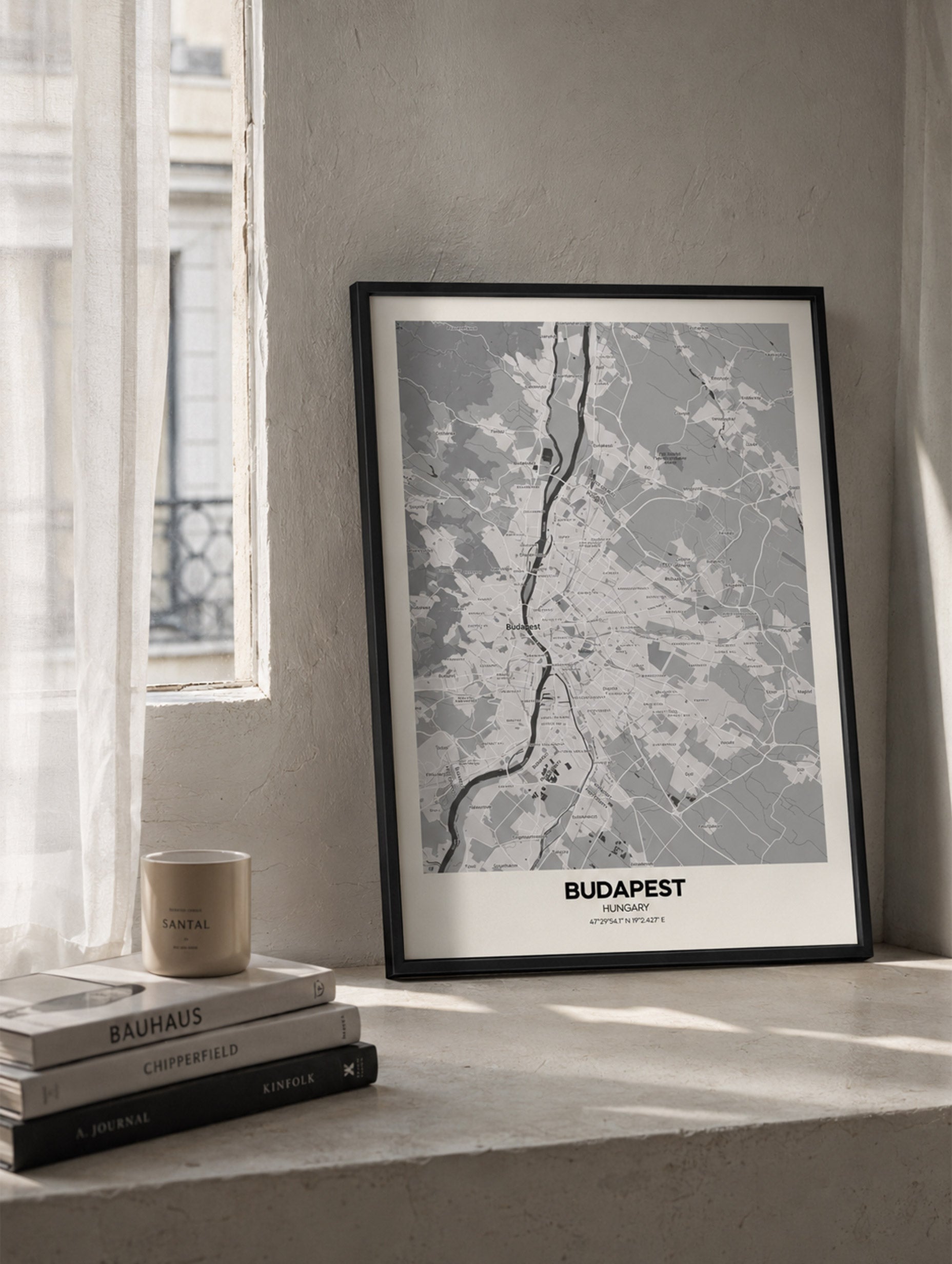 Budapest, Hungary Map Poster