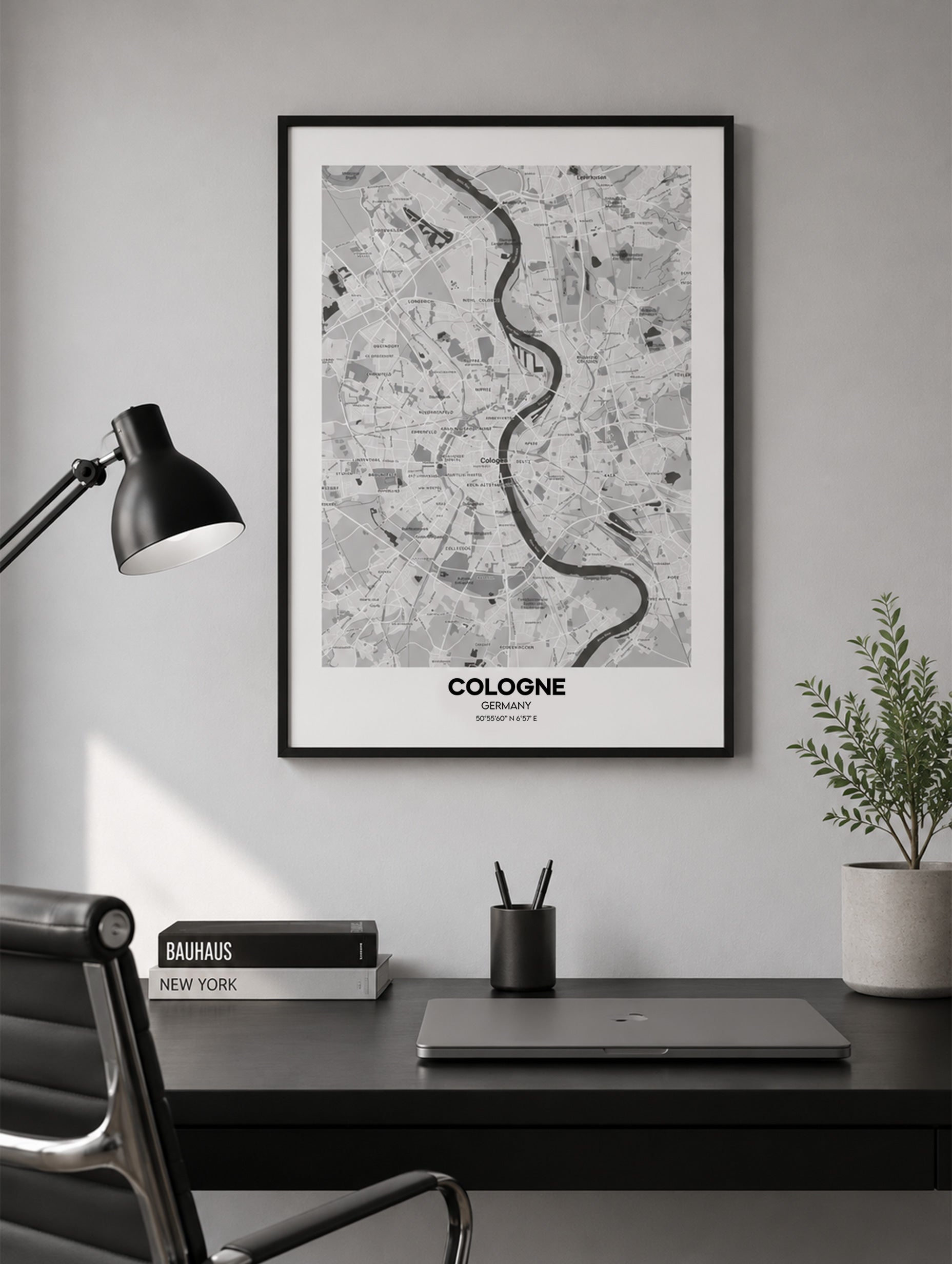 Cologne, Germany Map Poster