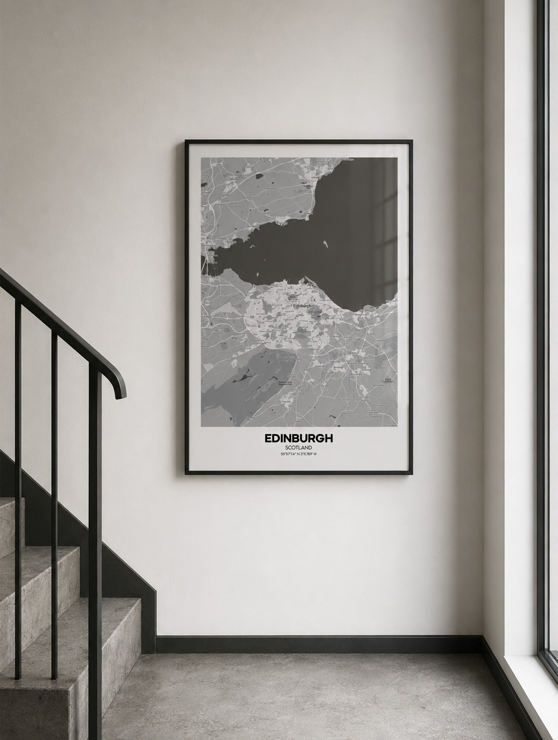 Edinburgh, Scotland Map Poster