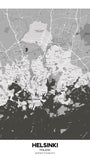 Helsinki, Finland Map Poster