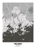 Helsinki, Finland Map Poster