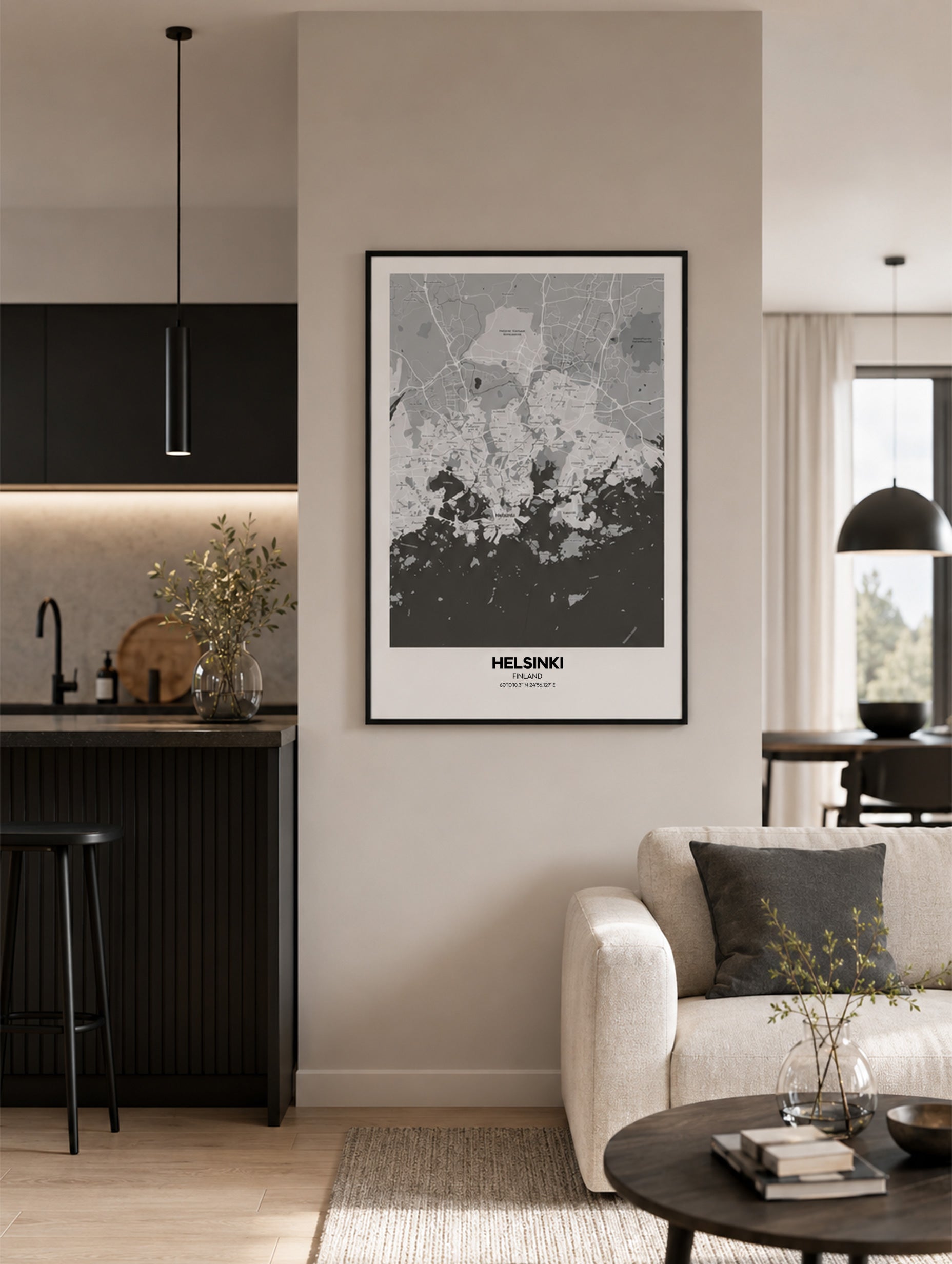 Helsinki, Finland Map Poster