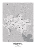 Bologna Italy Map Poster