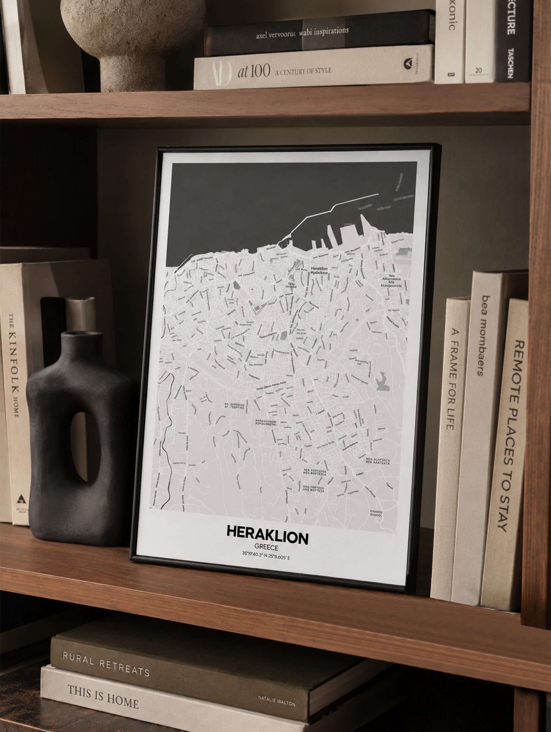 Heraklion, Greece Map Poster