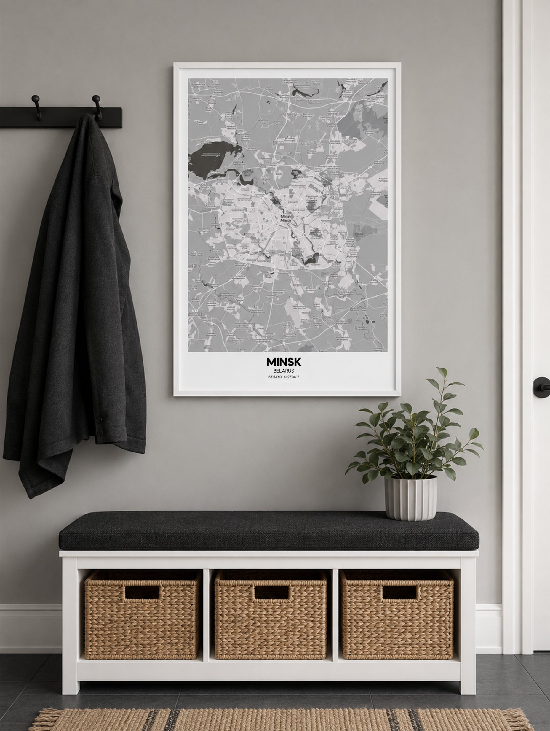 Minsk, Belarus Map Poster