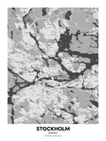 Stockholm, Sweden Map Poster