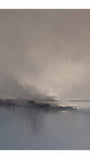 Misty Grey Abstract Landscape