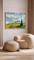 Wheat Field with Cypresses Van Gogh Art Print No 1 Mockup
