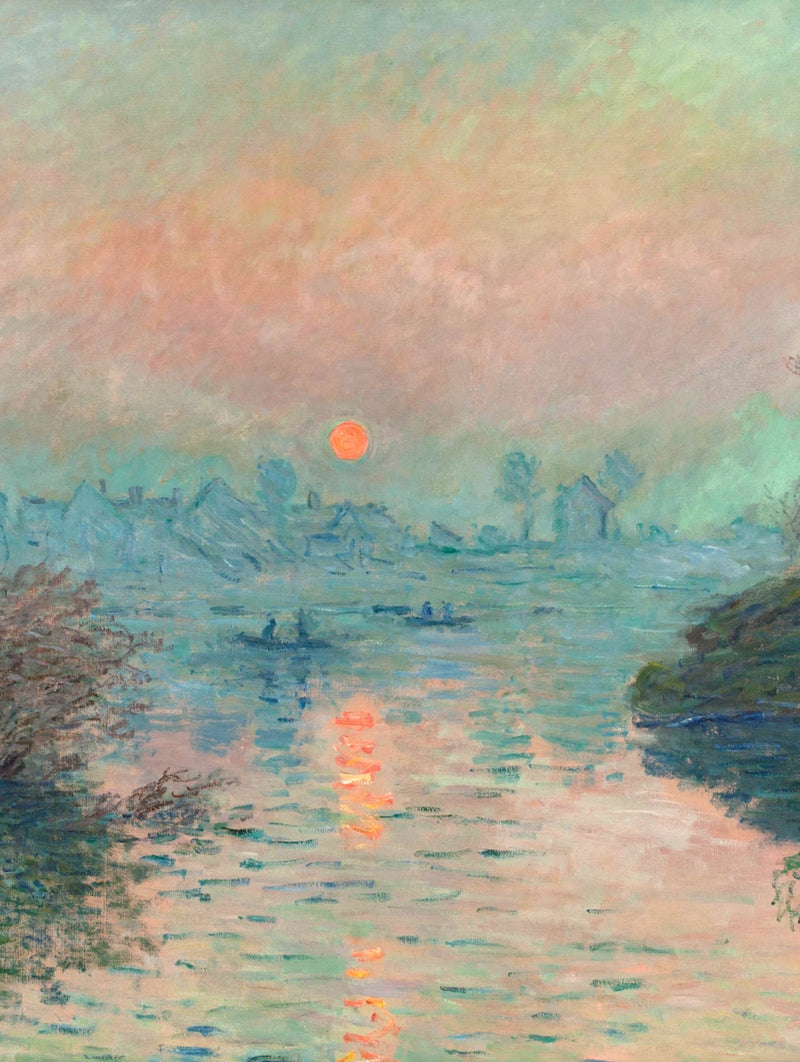 Solnedgång över Seine - Claude Monet