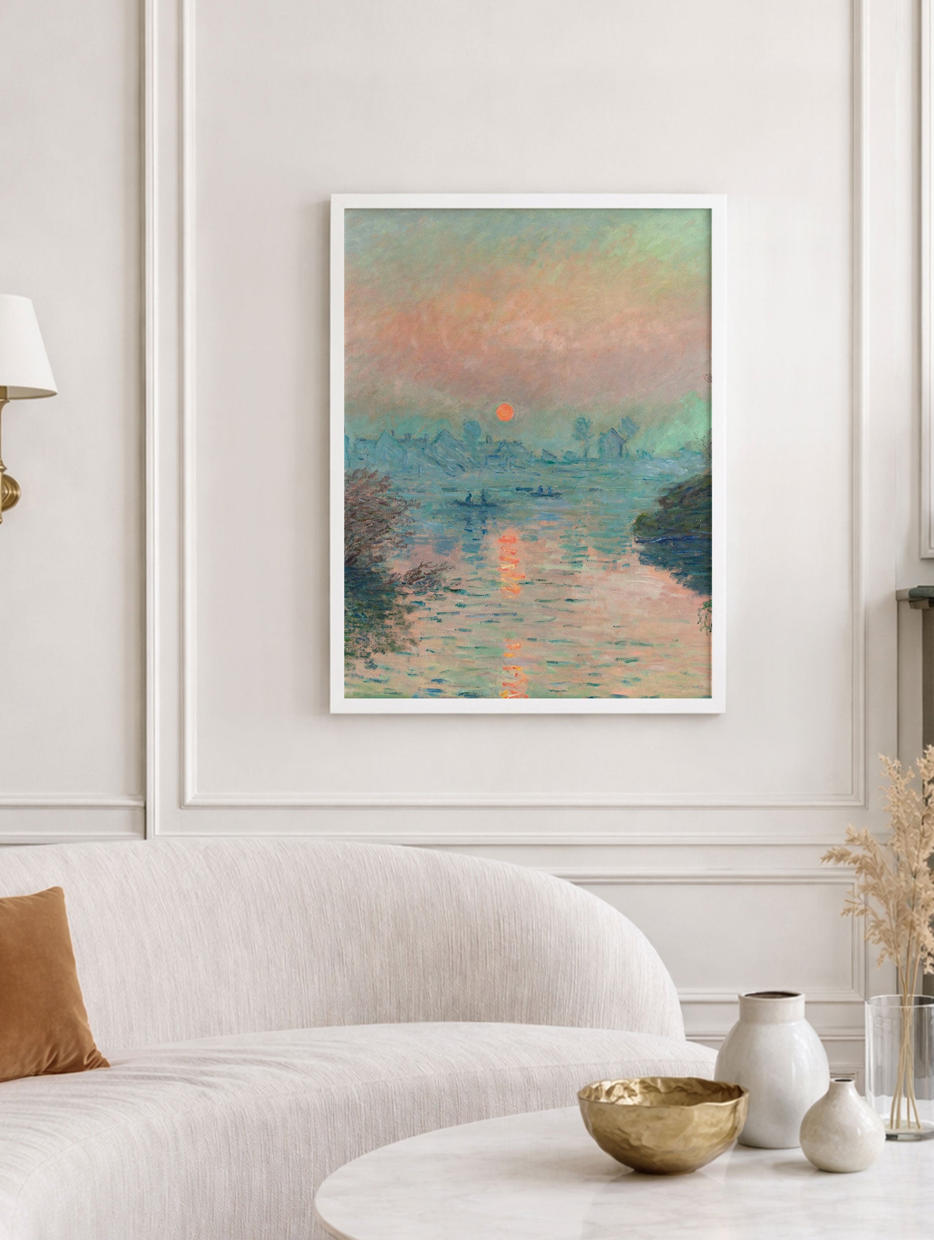 Sunset on the Seine - Claude Monet Mockup