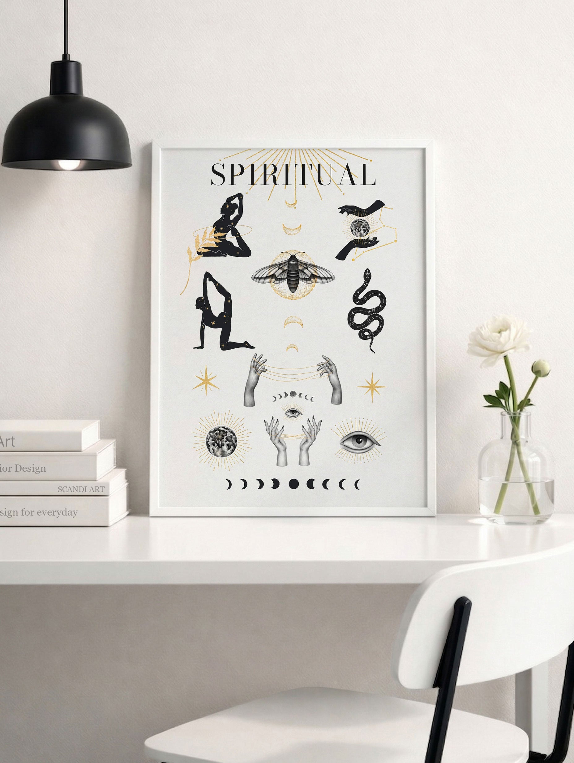 Spiritual Symbols Poster Mockup