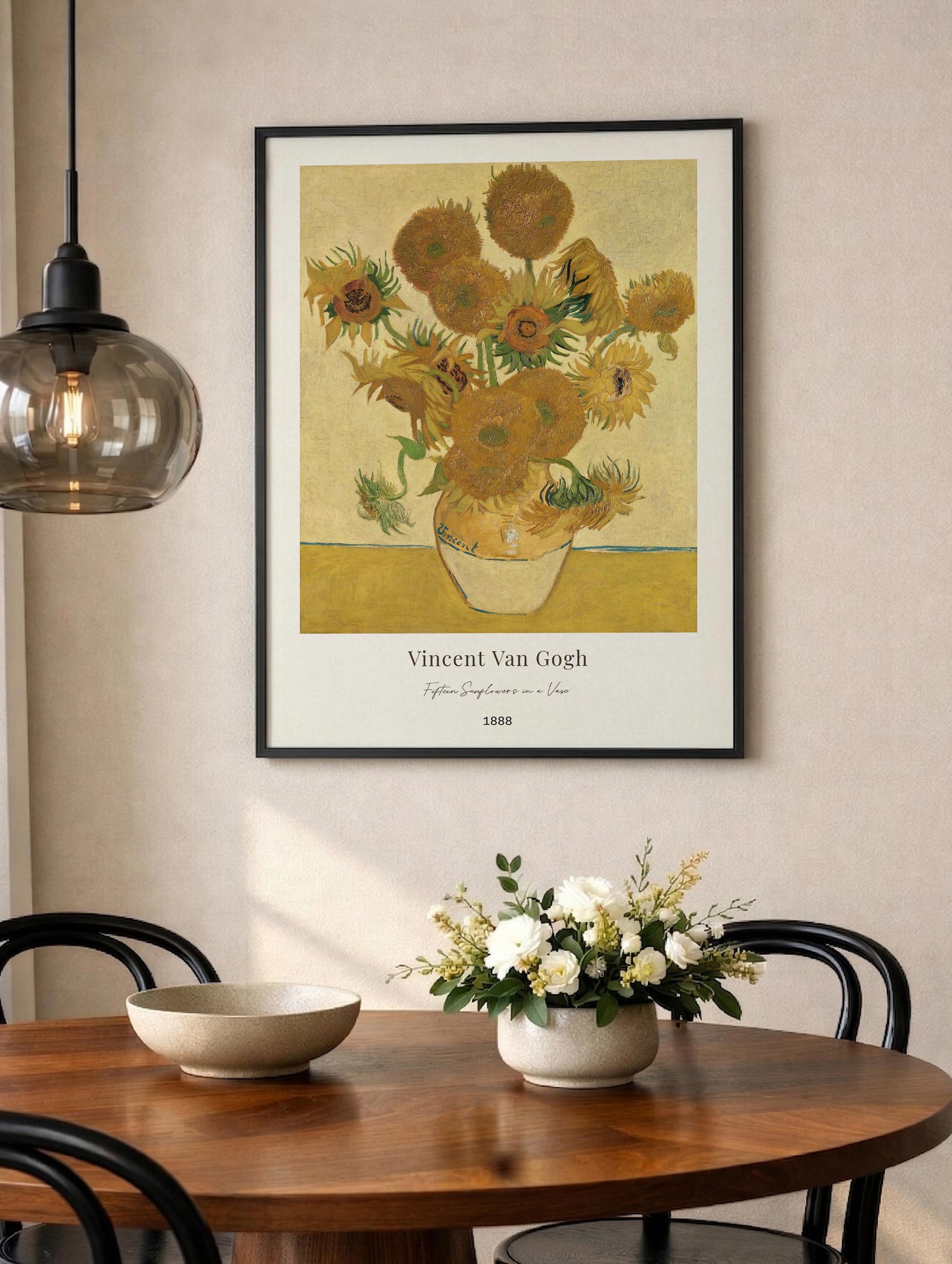 Femten solsikker i en vase – Van Gogh