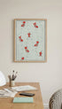 Seamless gold fish -Watanabe Seitei Art Prints Mockup