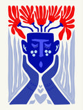 Blooming Mind Abstract Floral Poster