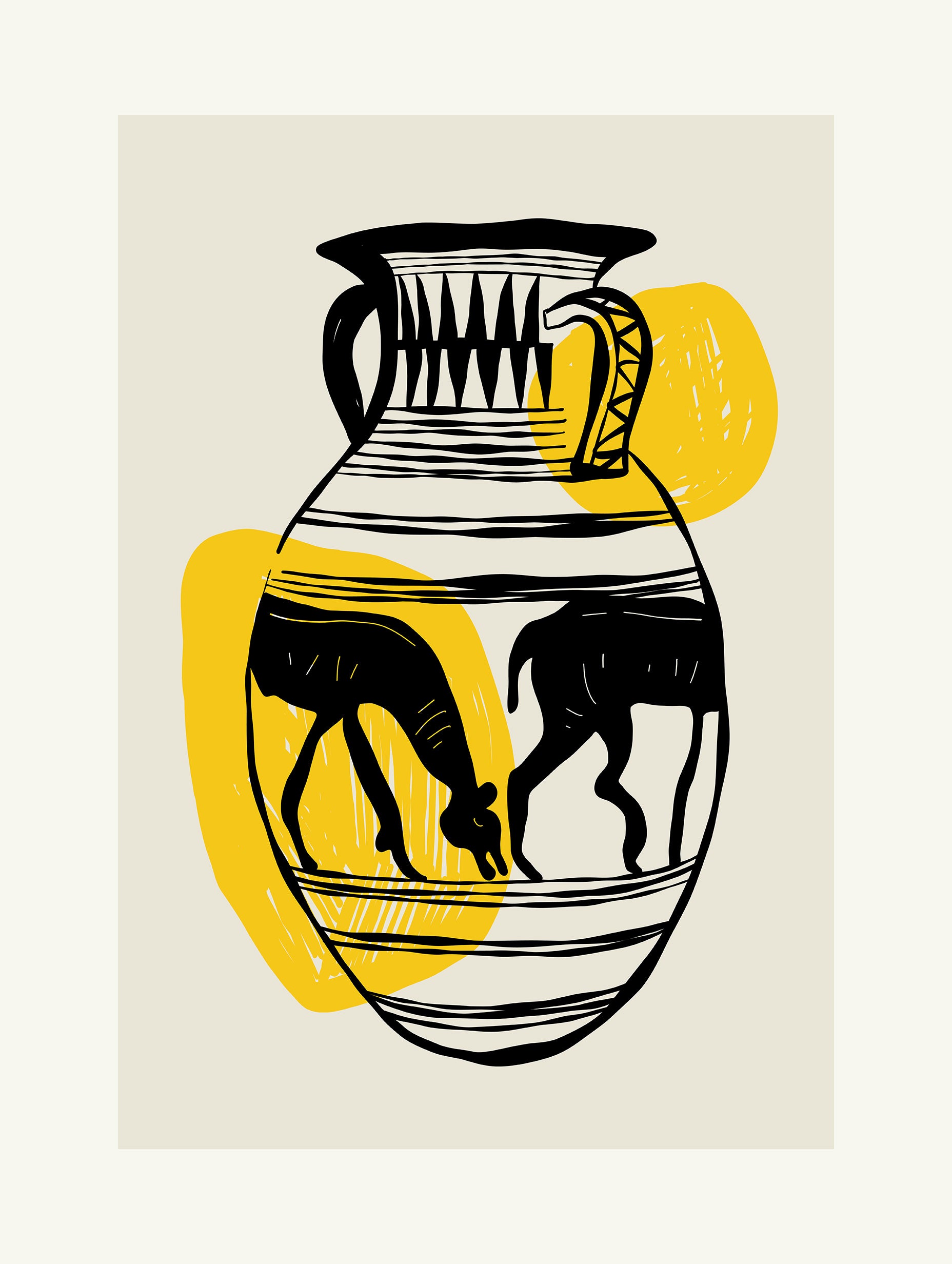 Grazing Amphora Poster